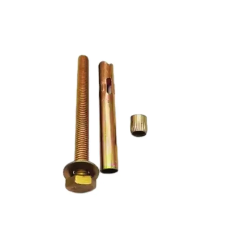 Fasteners Factory Wholesale Yellow Zinc Plated Hex Bolt Type Sleeve Anchor